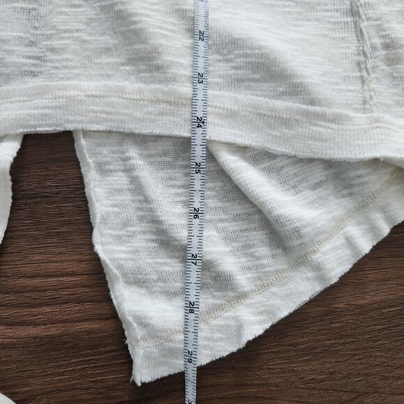 Free People We The Free Knit Pullover XS Split Back Ivory Beach Cozy Oversized - Picture 8 of 8